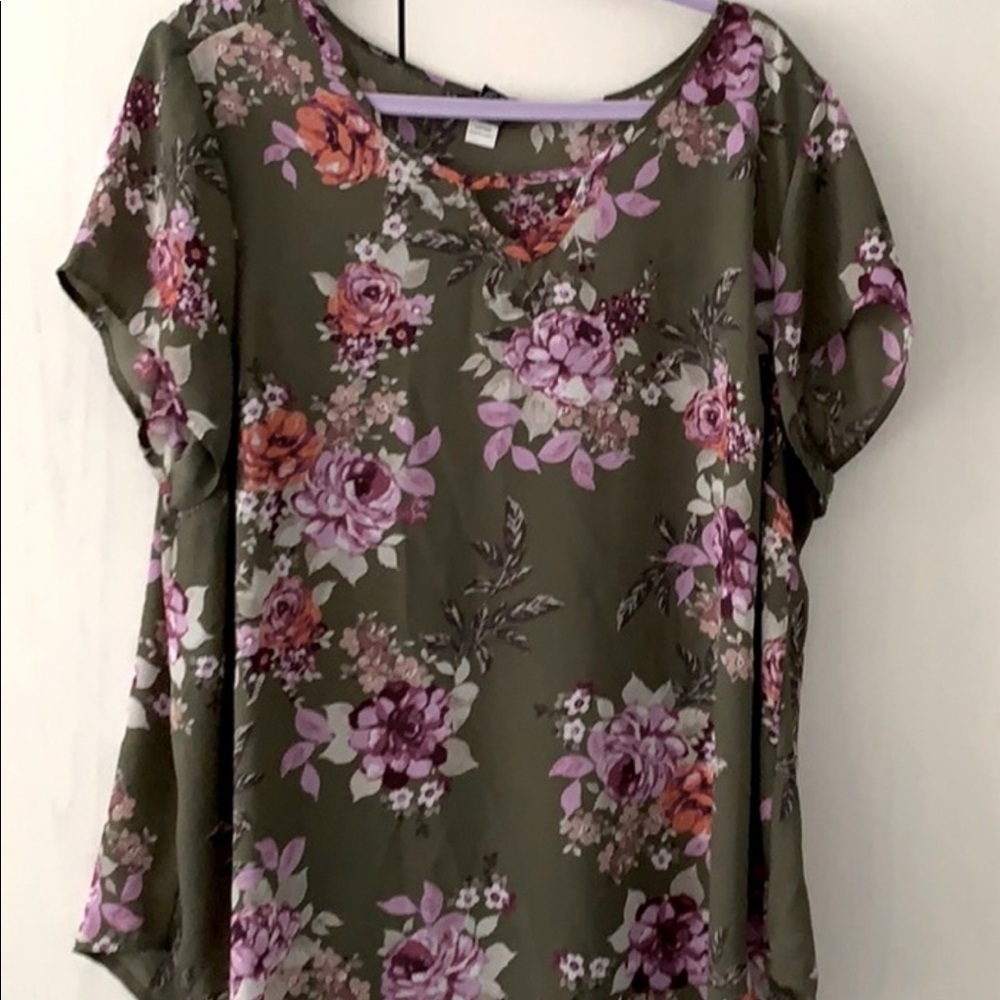 TORRID floral blouse